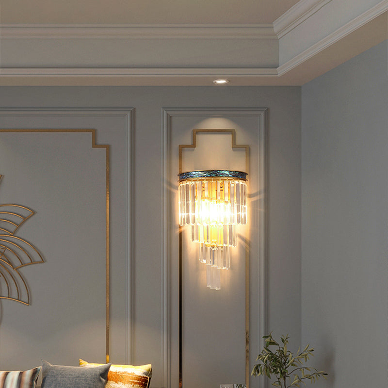 Contemporary Style Geometry Shape Wall Lights Crystal Wall Mount Lights