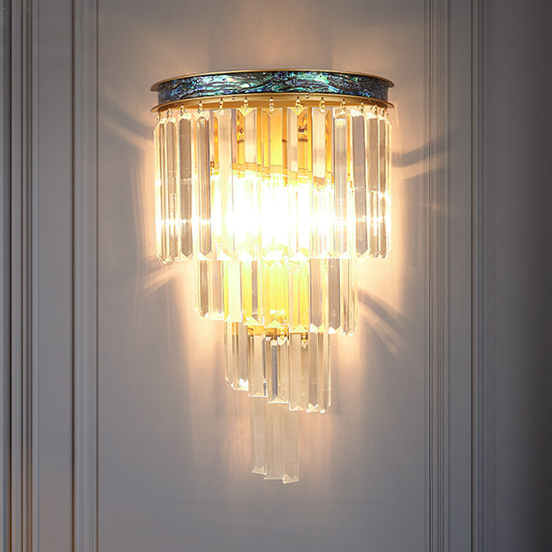 Contemporary Style Geometry Shape Wall Lights Crystal Wall Mount Lights