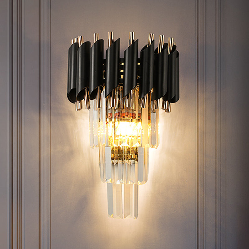Contemporary Style Geometry Shape Wall Lights Crystal Wall Mount Lights
