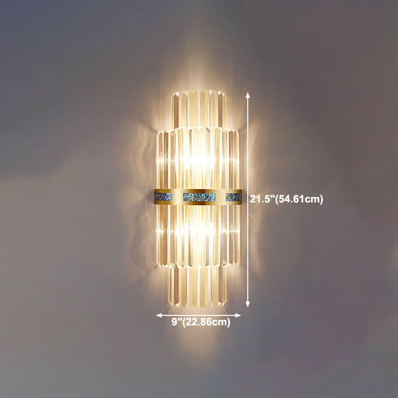 Contemporary Style Geometry Shape Wall Lights Crystal Wall Mount Lights
