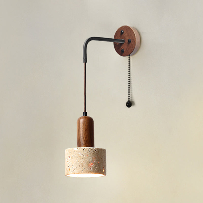 Iluminación de apliques de pared sombreada de piedra iluminación de pared moderna