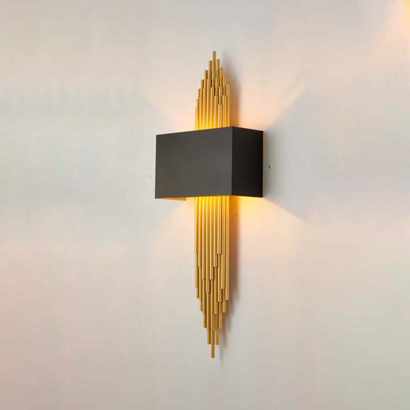 Iluminación de apliques de pared luz de metal de estilo moderno de estilo LED para dormitorio