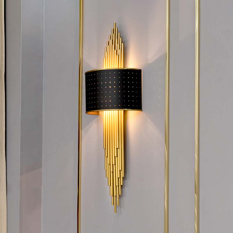 Iluminación de apliques de pared luz de metal de estilo moderno de estilo LED para dormitorio