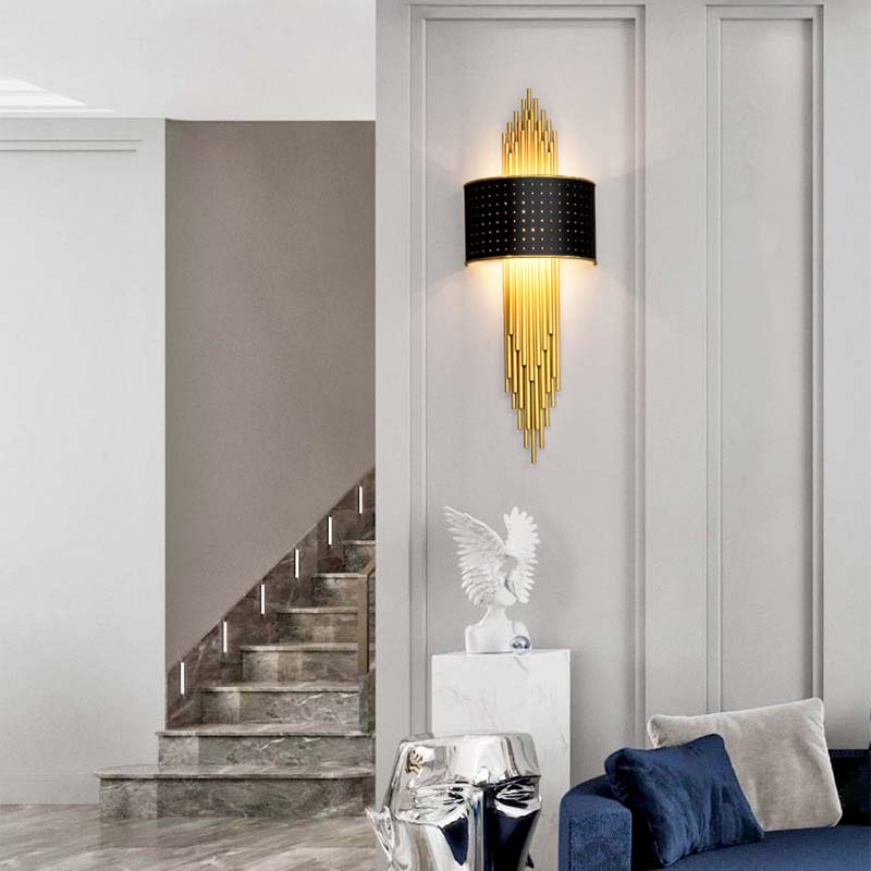 Iluminación de apliques de pared luz de metal de estilo moderno de estilo LED para dormitorio