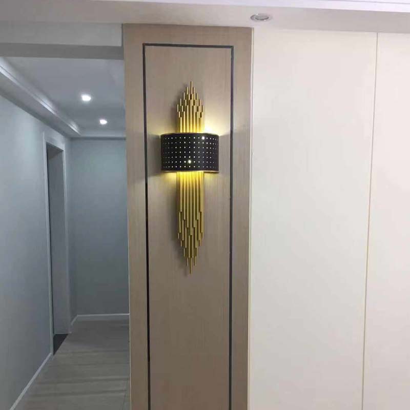 Iluminación de apliques de pared luz de metal de estilo moderno de estilo LED para dormitorio