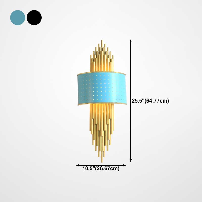 Iluminación de apliques de pared luz de metal de estilo moderno de estilo LED para dormitorio