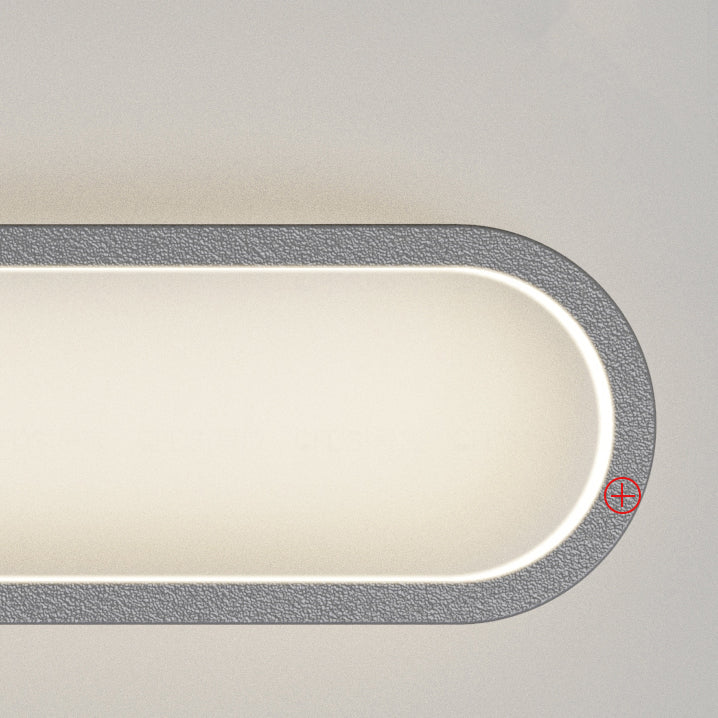 1 leichte ovale Wandbeleuchtungsbehörden moderne Holzwandmontage -Lichter im modernen Stil