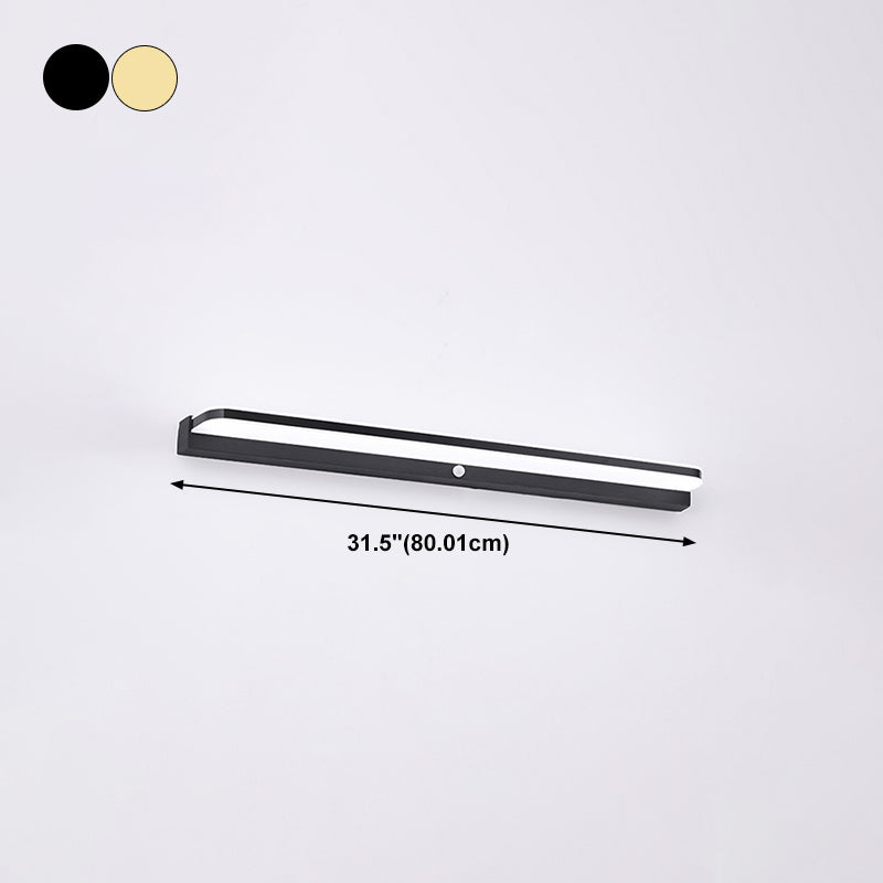 Infrared Sensible Bathroom Vanity Sconce Aluminum Modern LED Wall Light Fixture