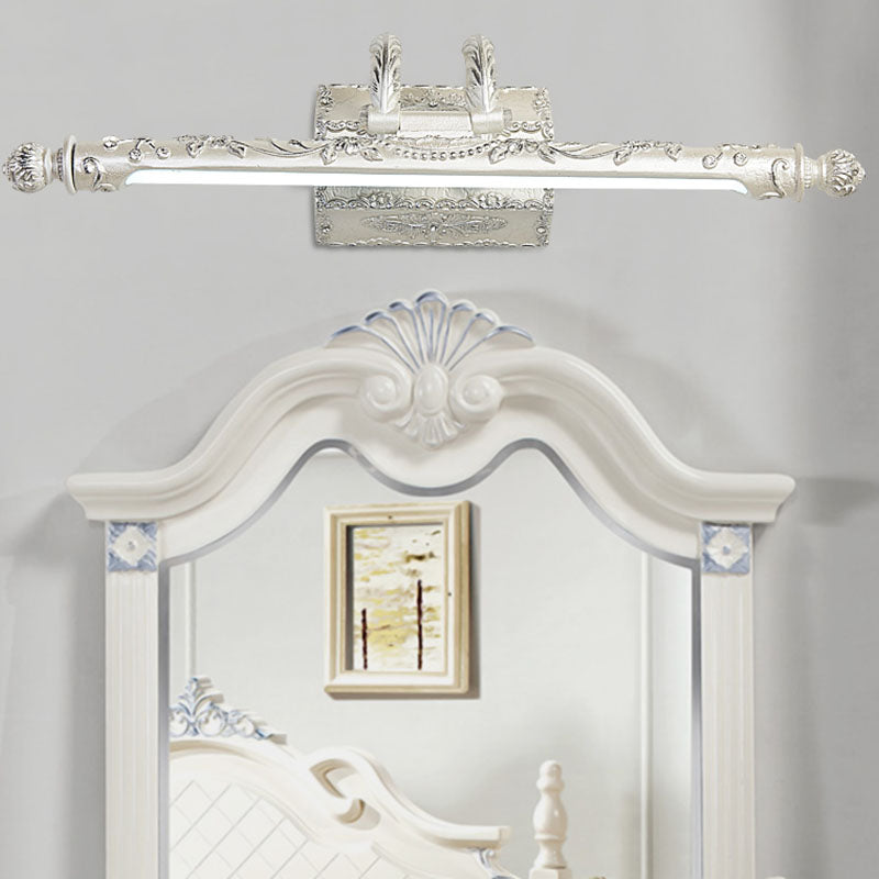 Bar Shaped Vanity Mirror Lamp Traditional Resin Bathroom LED Wall Light