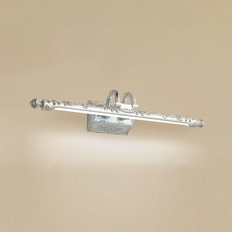 Bar Shaped Vanity Mirror Lamp Traditional Resin Bathroom LED Wall Light