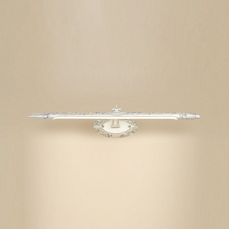 Bar Shaped Vanity Mirror Lamp Traditional Resin Bathroom LED Wall Light