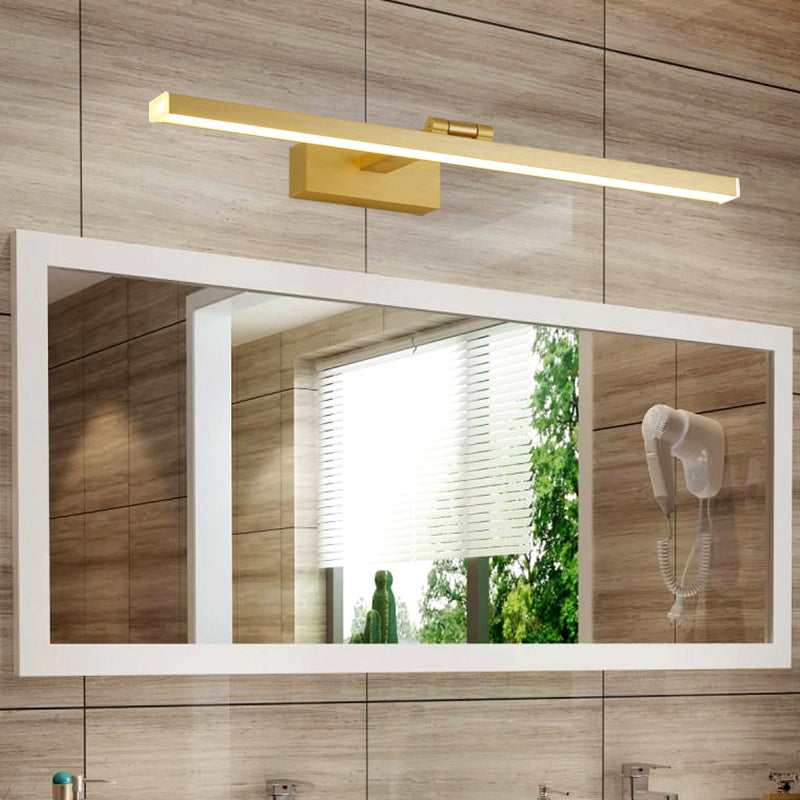 Postmodern Style Linear Vanity Sconce Light Bathroom Aluminum LED Wall Lighting