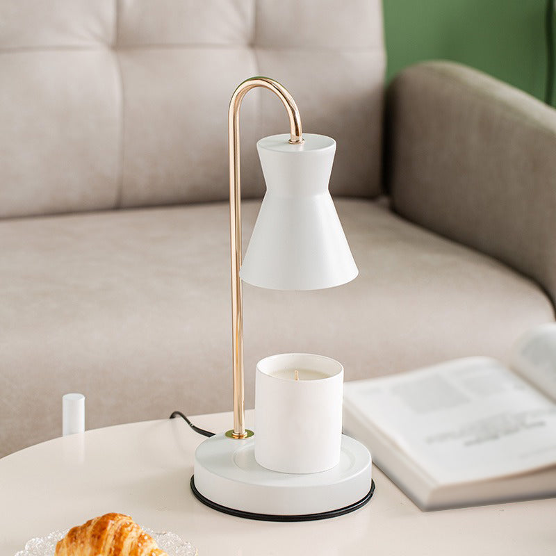 Lampada da scrivania in metallo nordico aromaterapia che si scioglie lampada da tavolo in cera senza candele per camera da letto
