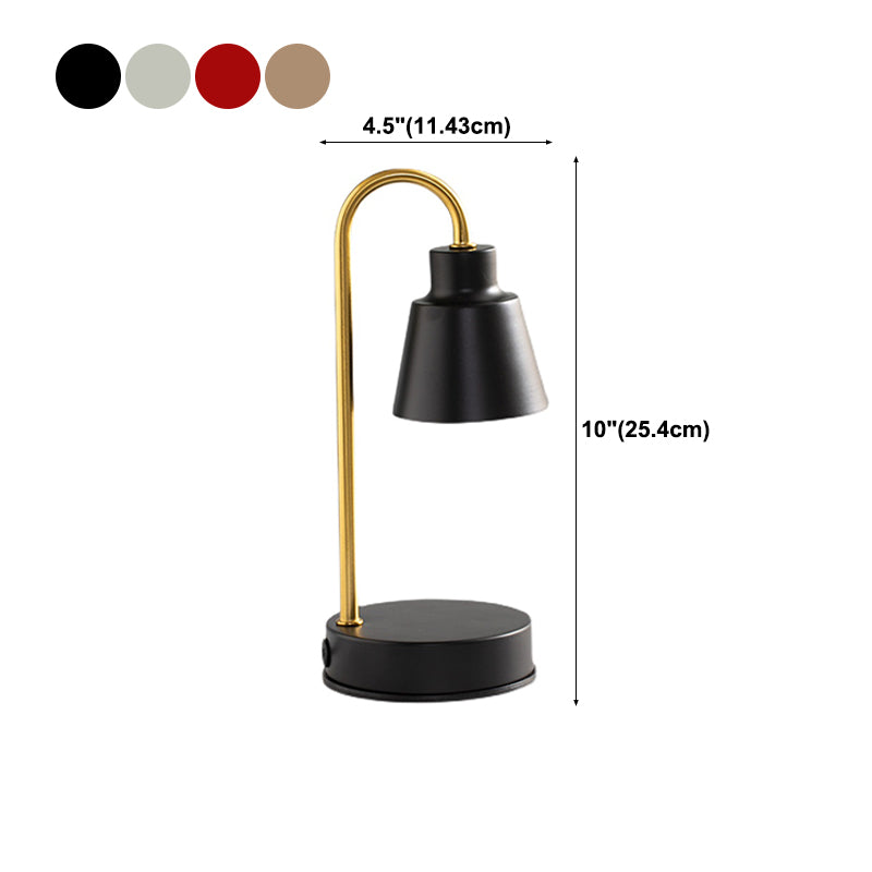 Lampada da tavolo in metallo nordico aromaterapia Lampada da scrivania di cera senza candele per camera da letto