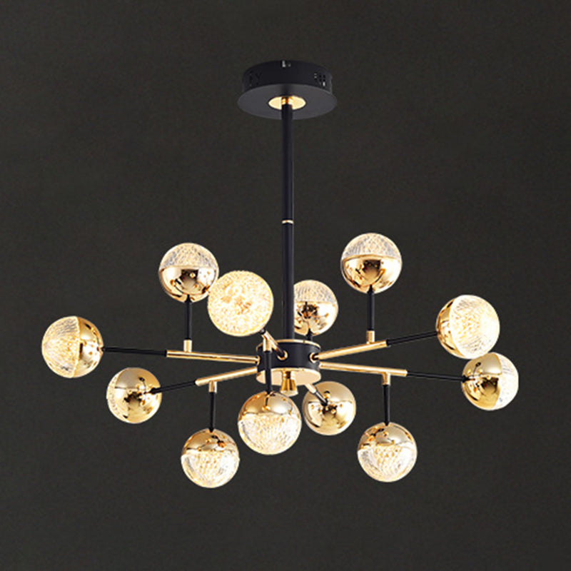 Hangende verlichtingsarmaturen modernistische stijl bolvorm met metalen kroonluchter lichten