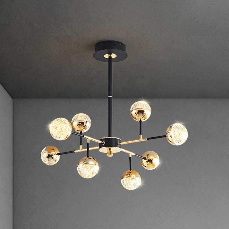 Hangende verlichtingsarmaturen modernistische stijl bolvorm met metalen kroonluchter lichten