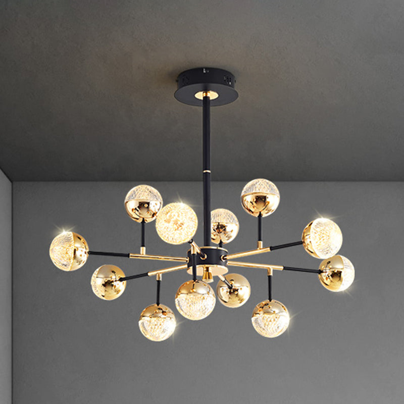 Hangende verlichtingsarmaturen modernistische stijl bolvorm met metalen kroonluchter lichten