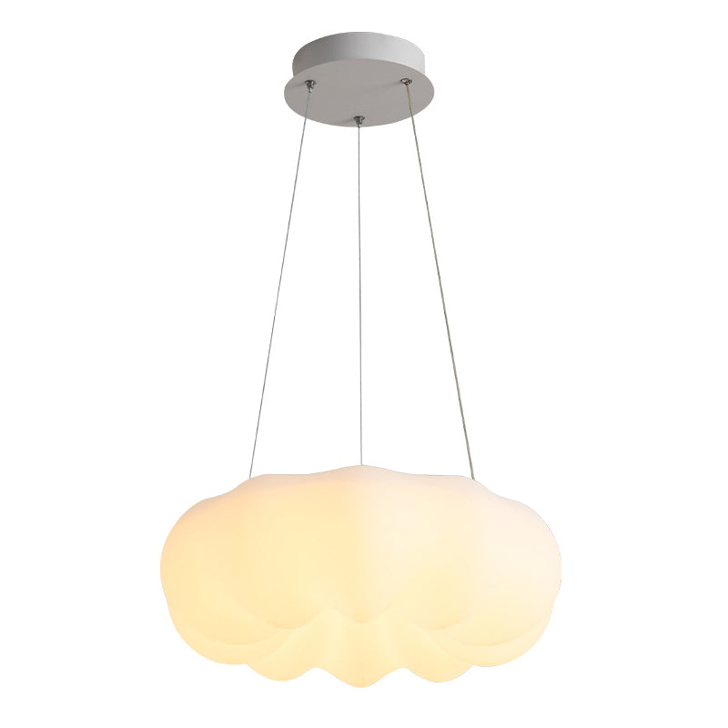 Slaapkamer hangende hanger licht metaal led Noordse kroonluchter lamp in wit