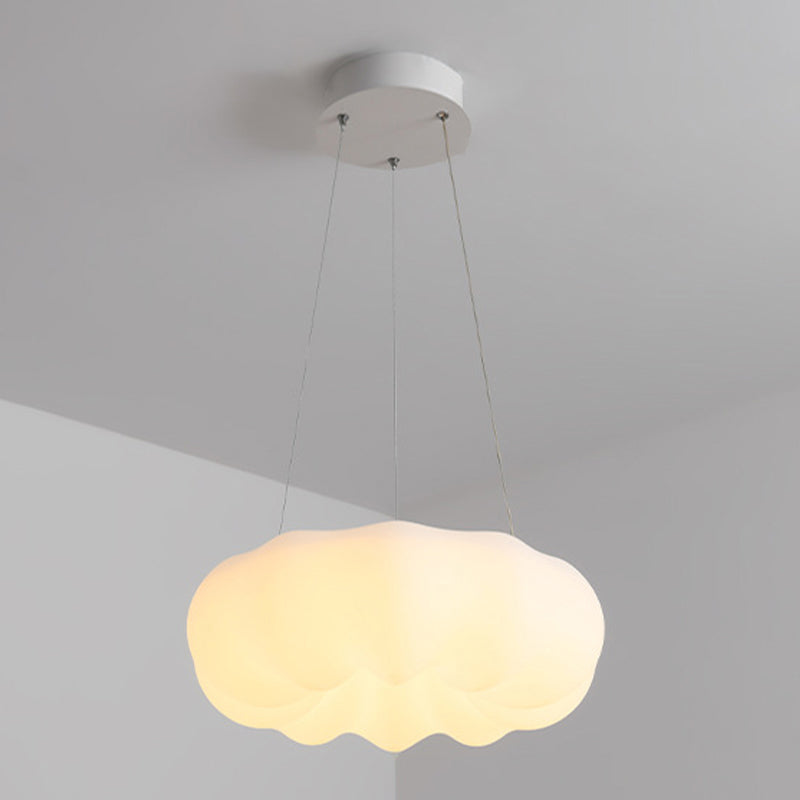 Slaapkamer hangende hanger licht metaal led Noordse kroonluchter lamp in wit
