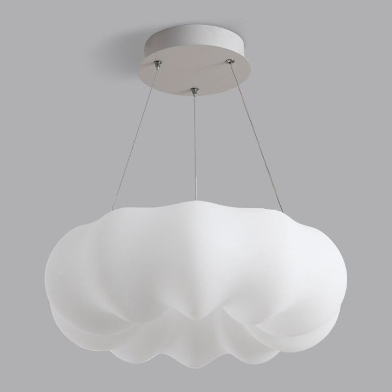 Slaapkamer hangende hanger licht metaal led Noordse kroonluchter lamp in wit