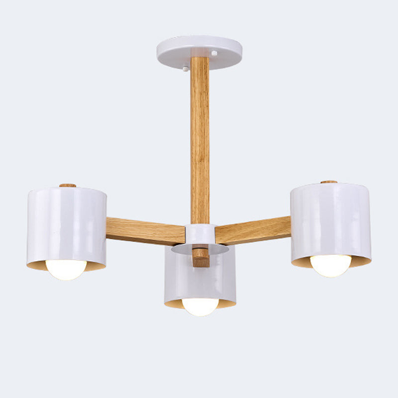 Multi -licht cilindrische tak hangende lichten moderne stijl metaalhangende verlichting