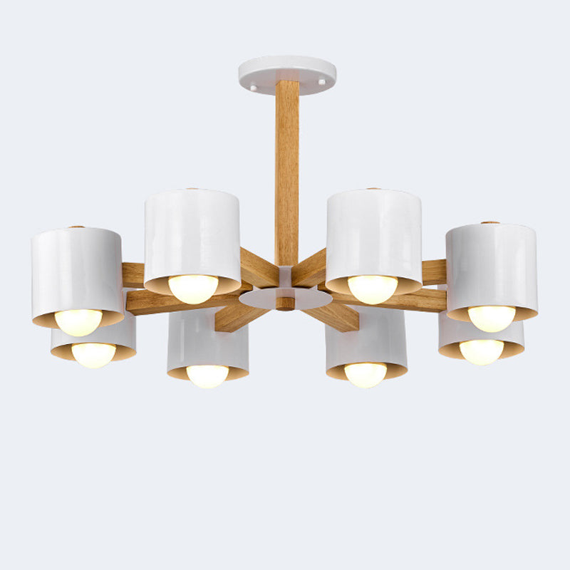 Multi -licht cilindrische tak hangende lichten moderne stijl metaalhangende verlichting