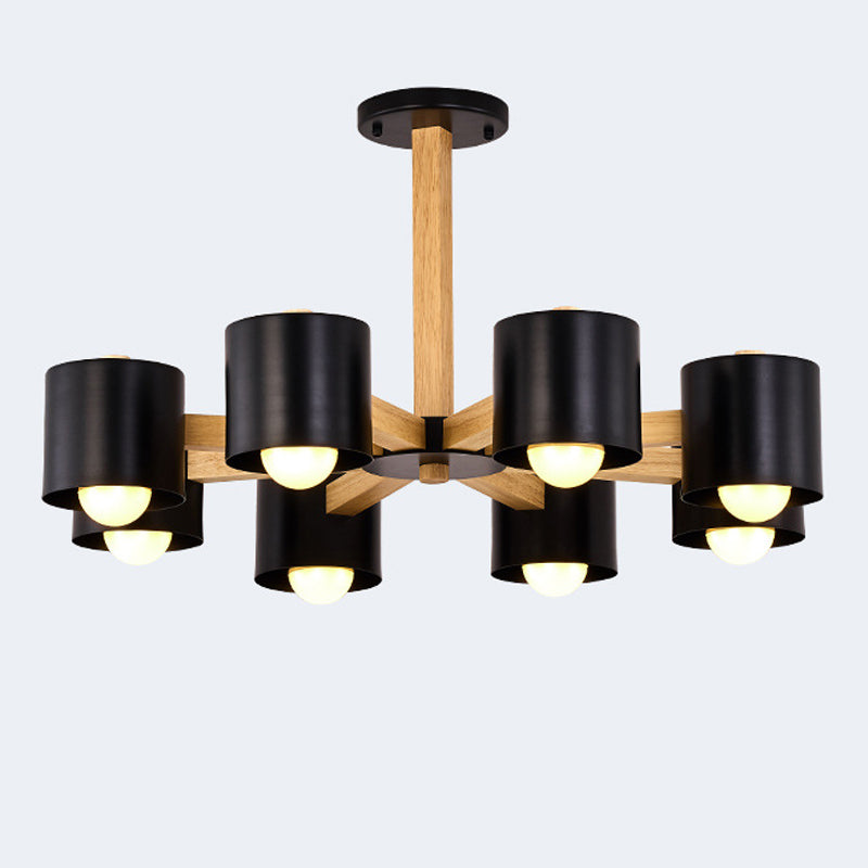 Multi -licht cilindrische tak hangende lichten moderne stijl metaalhangende verlichting