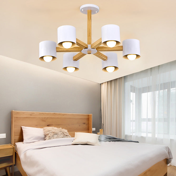 Multi -licht cilindrische tak hangende lichten moderne stijl metaalhangende verlichting