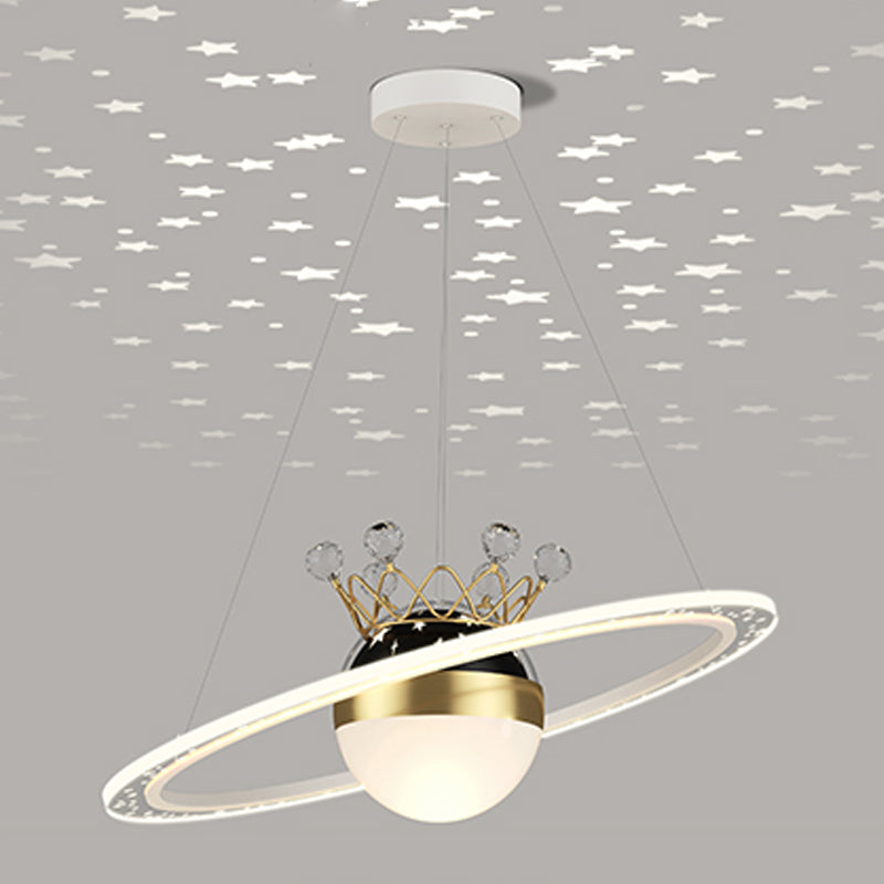 Ring Shade Metal Kroonluchter Lichten Modern 2- Lichte kroonluchter verlichtingsarmaturen