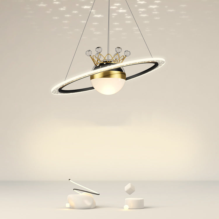 Ring Shade Metal Kroonluchter Lichten Modern 2- Lichte kroonluchter verlichtingsarmaturen