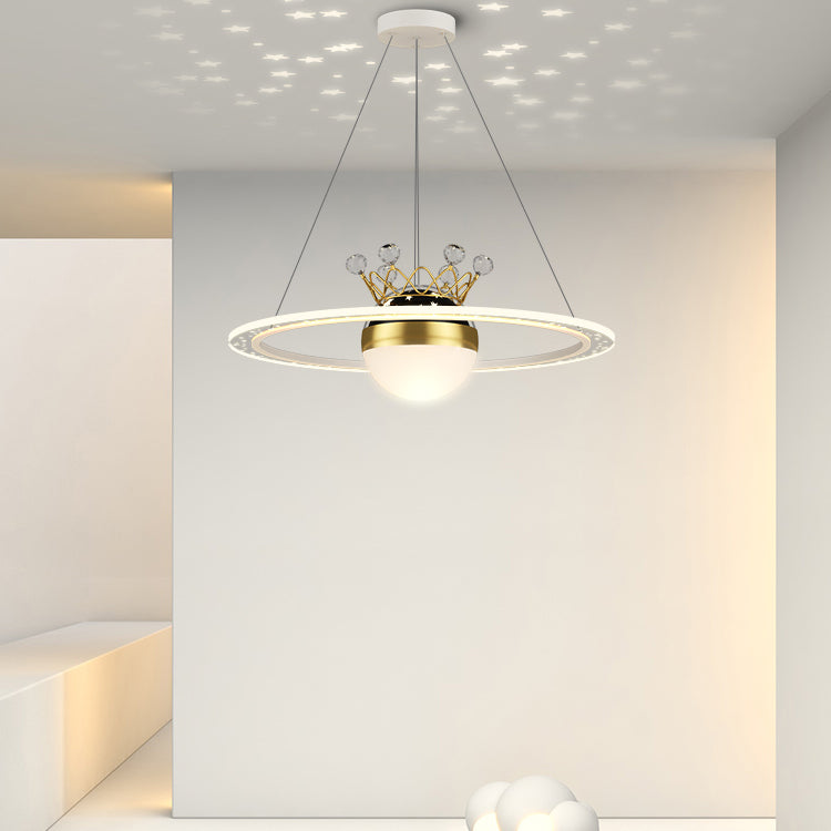 Ring Shade Metal Kroonluchter Lichten Modern 2- Lichte kroonluchter verlichtingsarmaturen