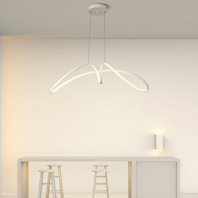 Twist Shade Metal Chandelier Light Modern 1- Light Chandelier Lighting Lighting