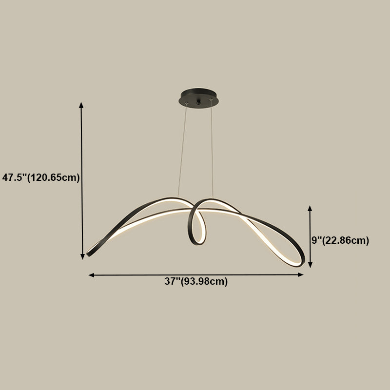Draai schaduw metaal kroonluchter licht modern 1- licht kroonluchter verlichtingsarmatuur