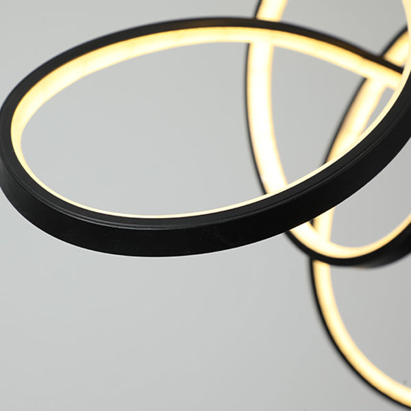 Draai schaduw metaal kroonluchter licht modern 1- licht kroonluchter verlichtingsarmatuur