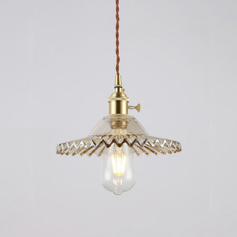 Coppa di vetro Copertura Ombra appeso Luci sospese in stile industriale 1 Fun a montaggio appeso alla luce