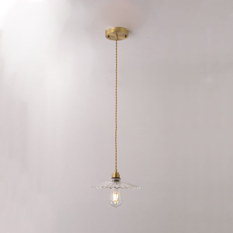 Coppa di vetro Copertura Ombra appeso Luci sospese in stile industriale 1 Fun a montaggio appeso alla luce