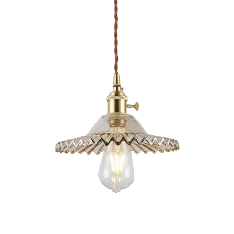 Coppa di vetro Copertura Ombra appeso Luci sospese in stile industriale 1 Fun a montaggio appeso alla luce