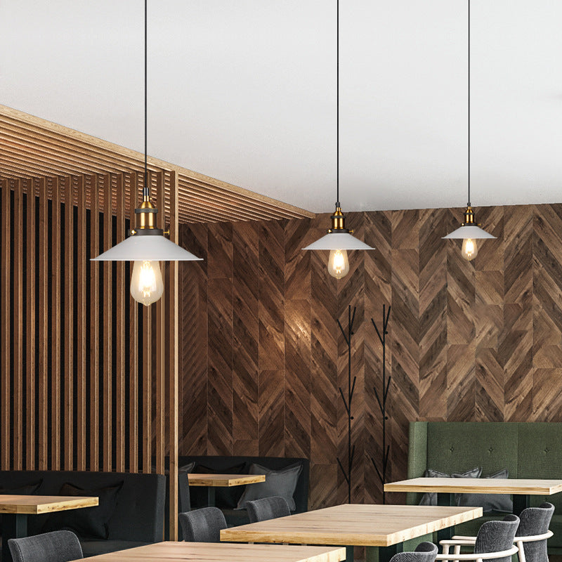 Lampada sospesa conica a sospensione in stile industriale Luce del soffitto