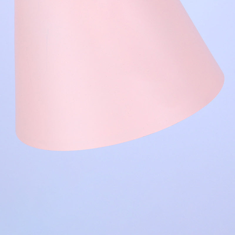 Modern Style Cone Shape Hanging Light Metal 1 Light Hanging Lamp for Bedroom