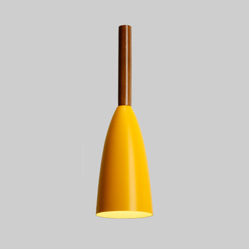 Cone Shape Hanging Light Modern Style Metal 1 Light Hanging Lighting for Living Room