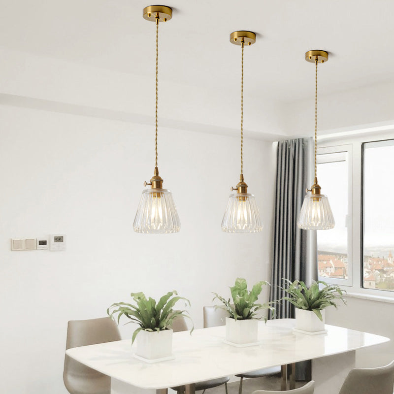 Modern Style Hanging Light Creative Glass Shade Pendant Lighting Fixture for Dining Room