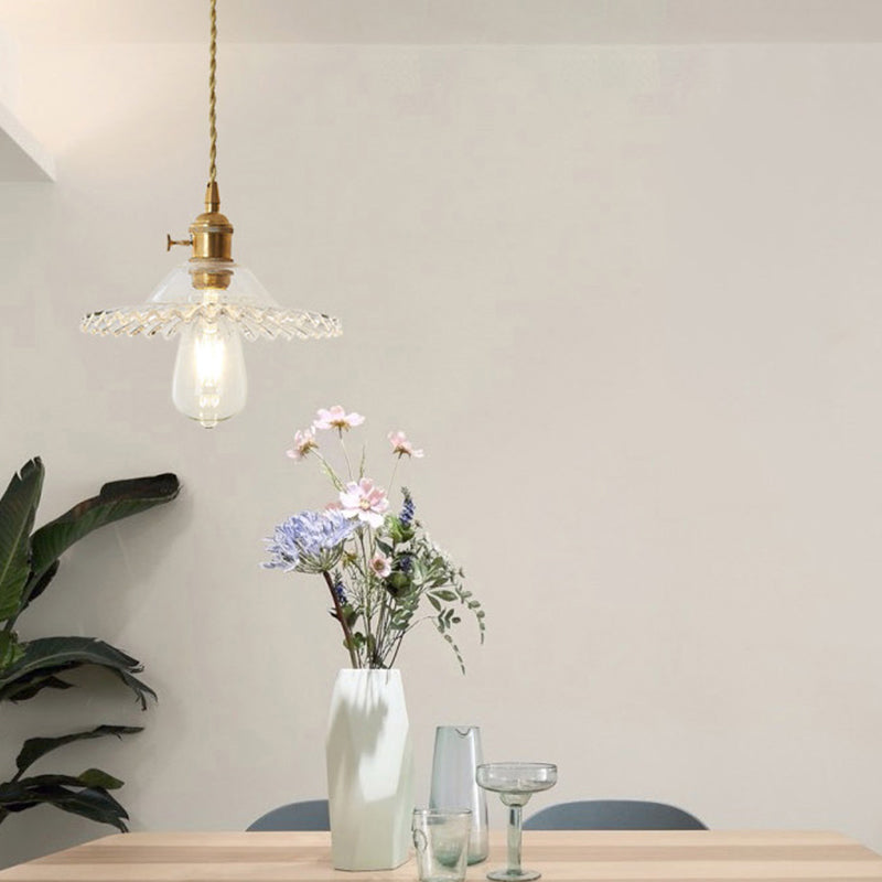Modern Style Hanging Light Creative Glass Shade Pendant Lighting Fixture for Dining Room