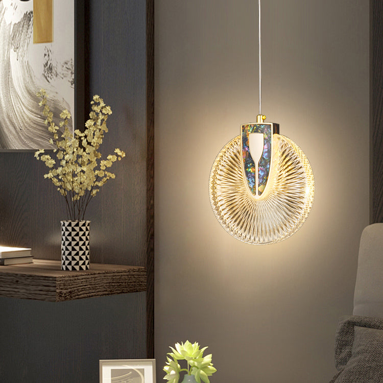 Contemporary Style Linear Shape Pendant Lights Metal Hanging Lamps in Gold