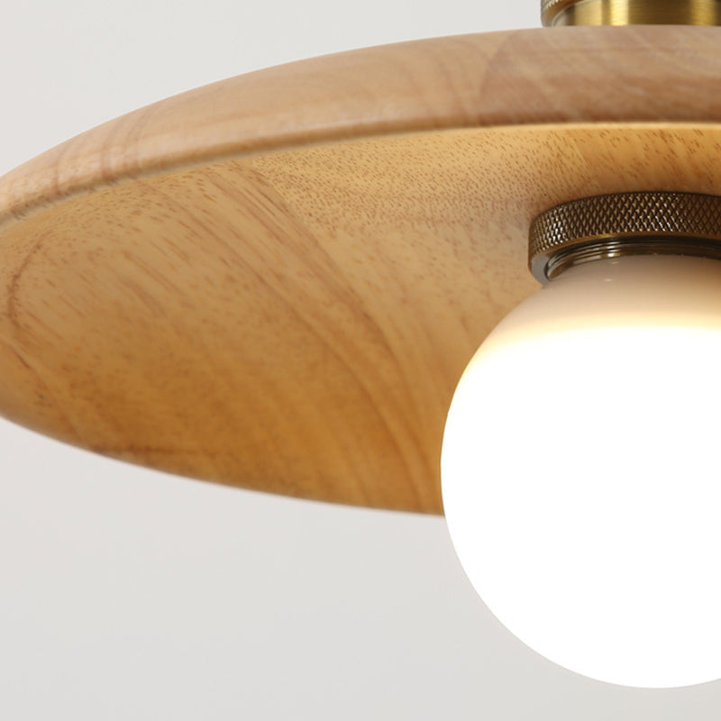 Hölzerne Suspension Anhänger Licht minimalistischer Stil Anhänger Beleuchtung