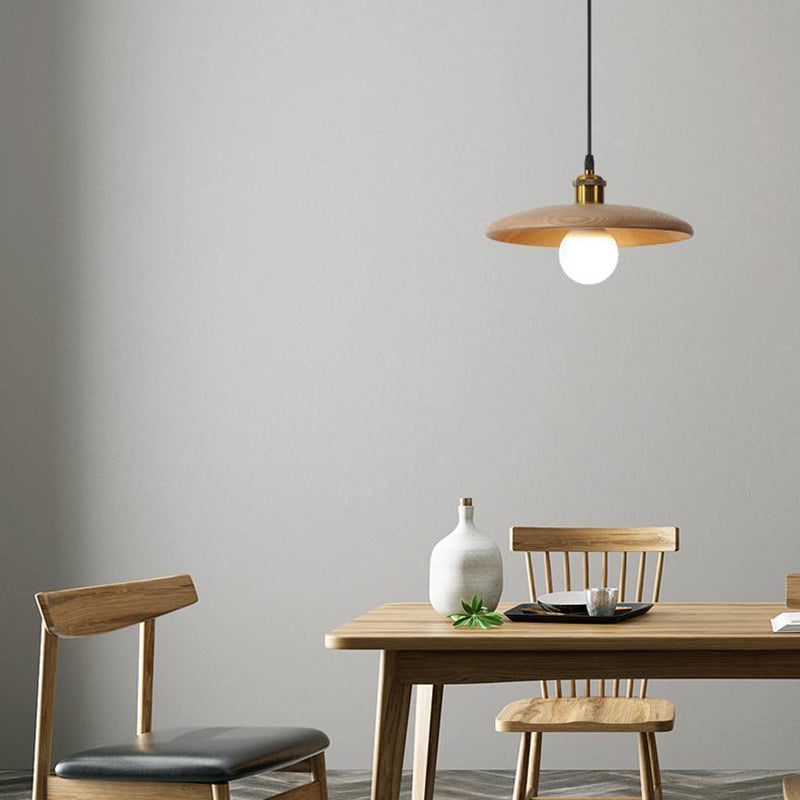 Hölzerne Suspension Anhänger Licht minimalistischer Stil Anhänger Beleuchtung