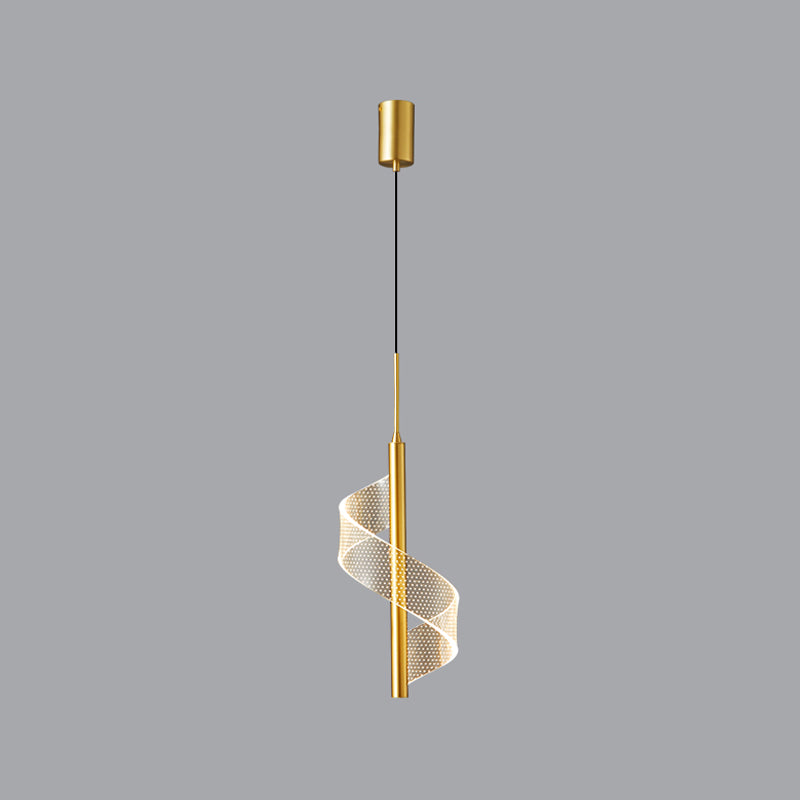 Linear Shape Metal Pendant Lights Contemporary Style Hanging Lamps