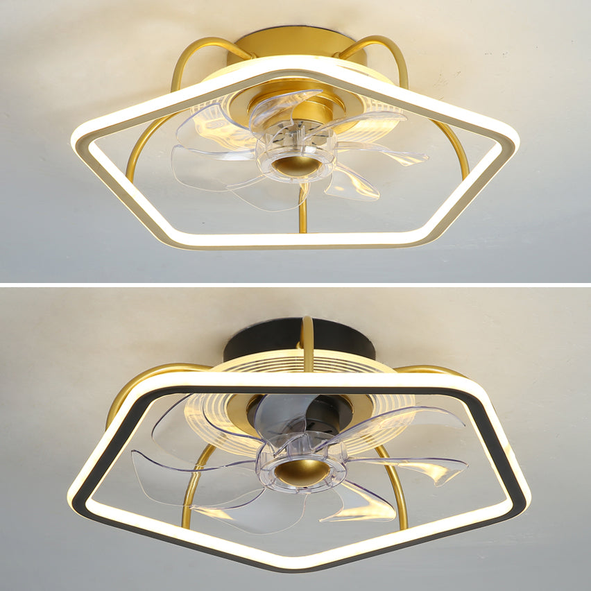 2 Lichter Geometrische Deckenleuchten moderne Metallflush -Montage -Lampe