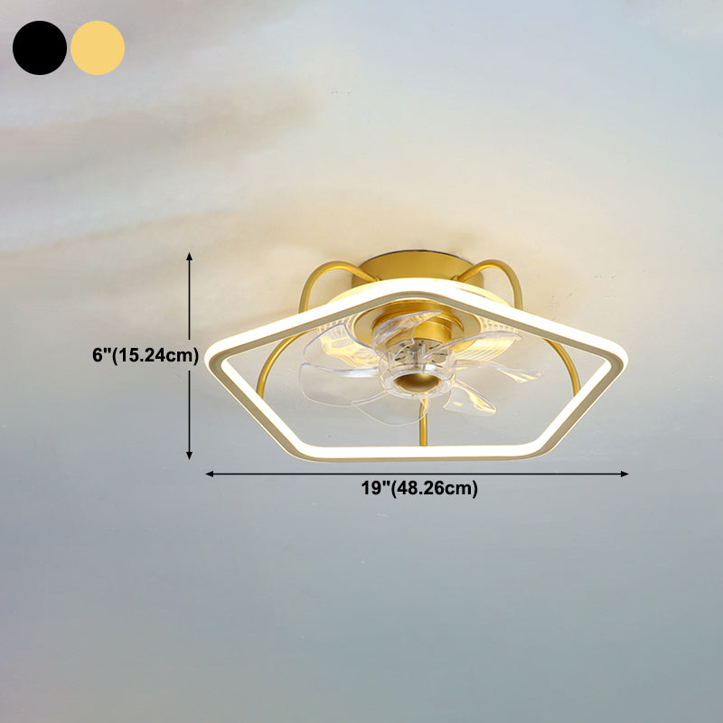 2 Lichter Geometrische Deckenleuchten moderne Metallflush -Montage -Lampe