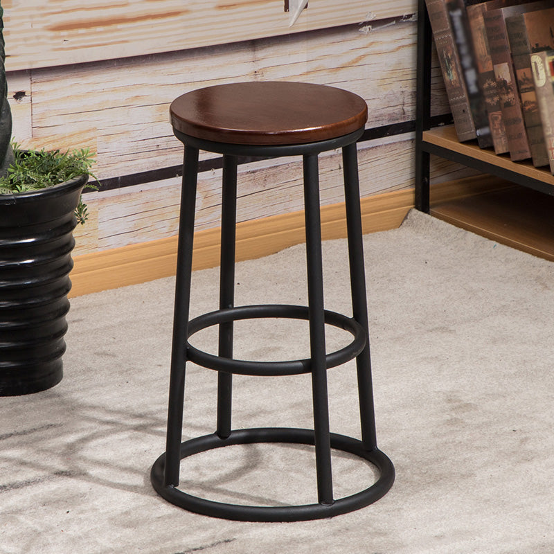 Modern Style Iron Bar Stool With Footrest Game Hall Bar Stool 30-inches