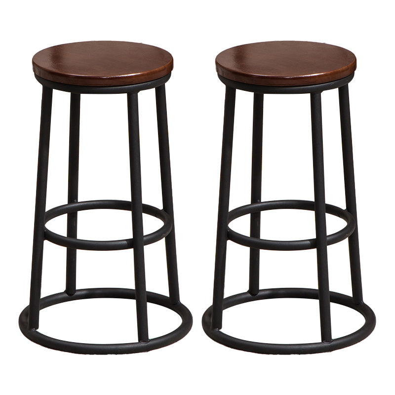 Modern Style Iron Bar Stool With Footrest Game Hall Bar Stool 30-inches